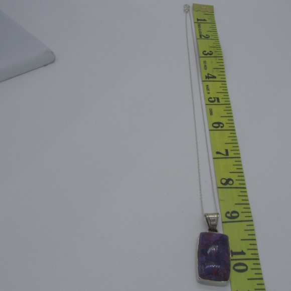 Vintage Sterling Purple Necklace - Picture 9 of 9